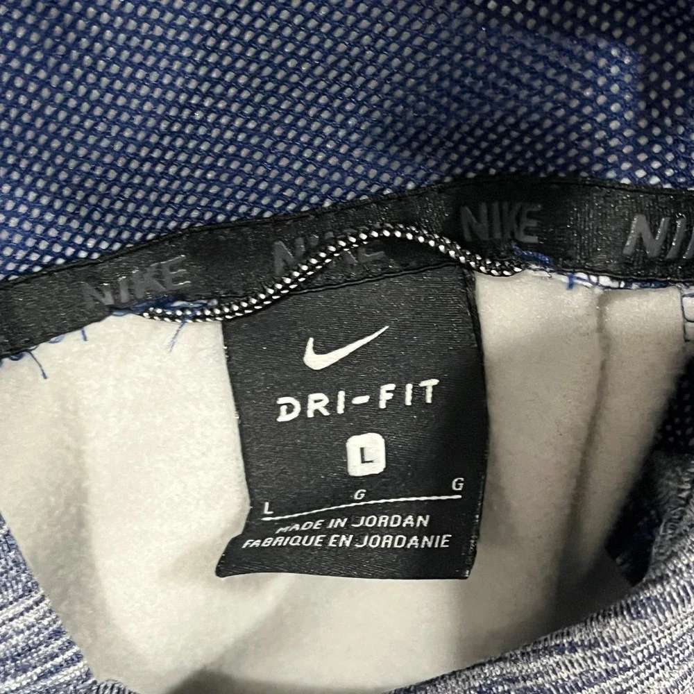 Nike Dri Fit Hoodie Boys Large Multicolor Colorblock Fleece Lined Raglan Sleeve
